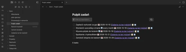 Tasks — okładka