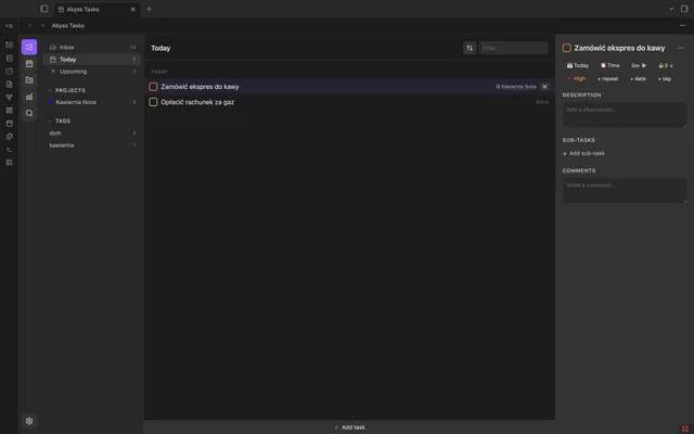 Abyss Tasks — okładka