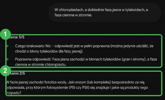 Ocena 5/5 z uwagą, czego brakowało, i pytanie 2/5