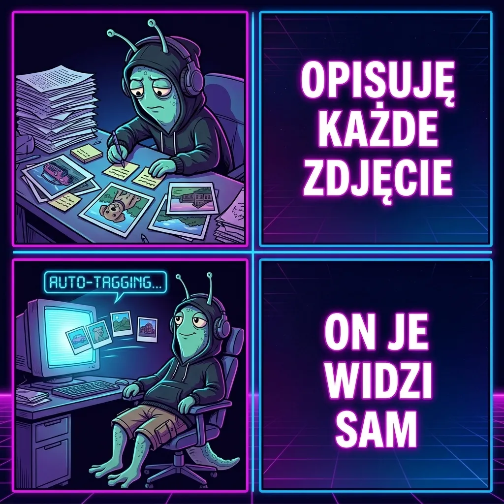 Mem: opisuję każde zdjęcie kontra on je widzi sam