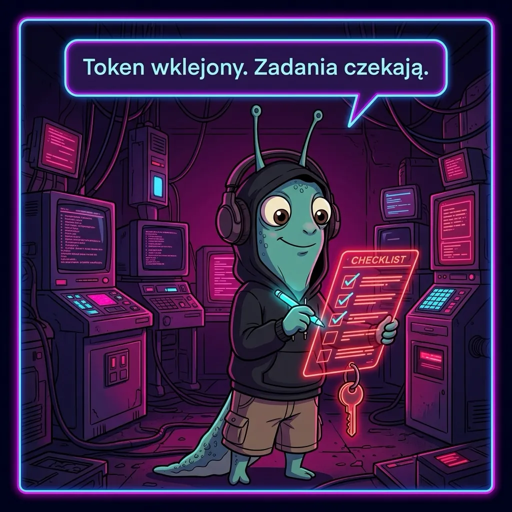 Todoist - Wolniś: „Token wklejony. Zadania czekają”