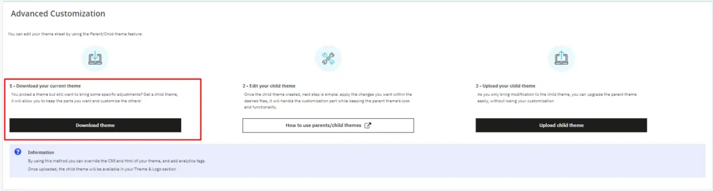 Krok 5 - Download Theme