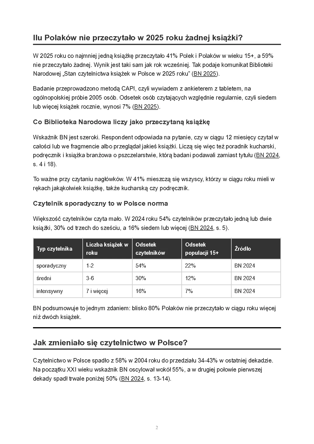 Dlaczego Polacy nie czytają książek, strona 2 z 14