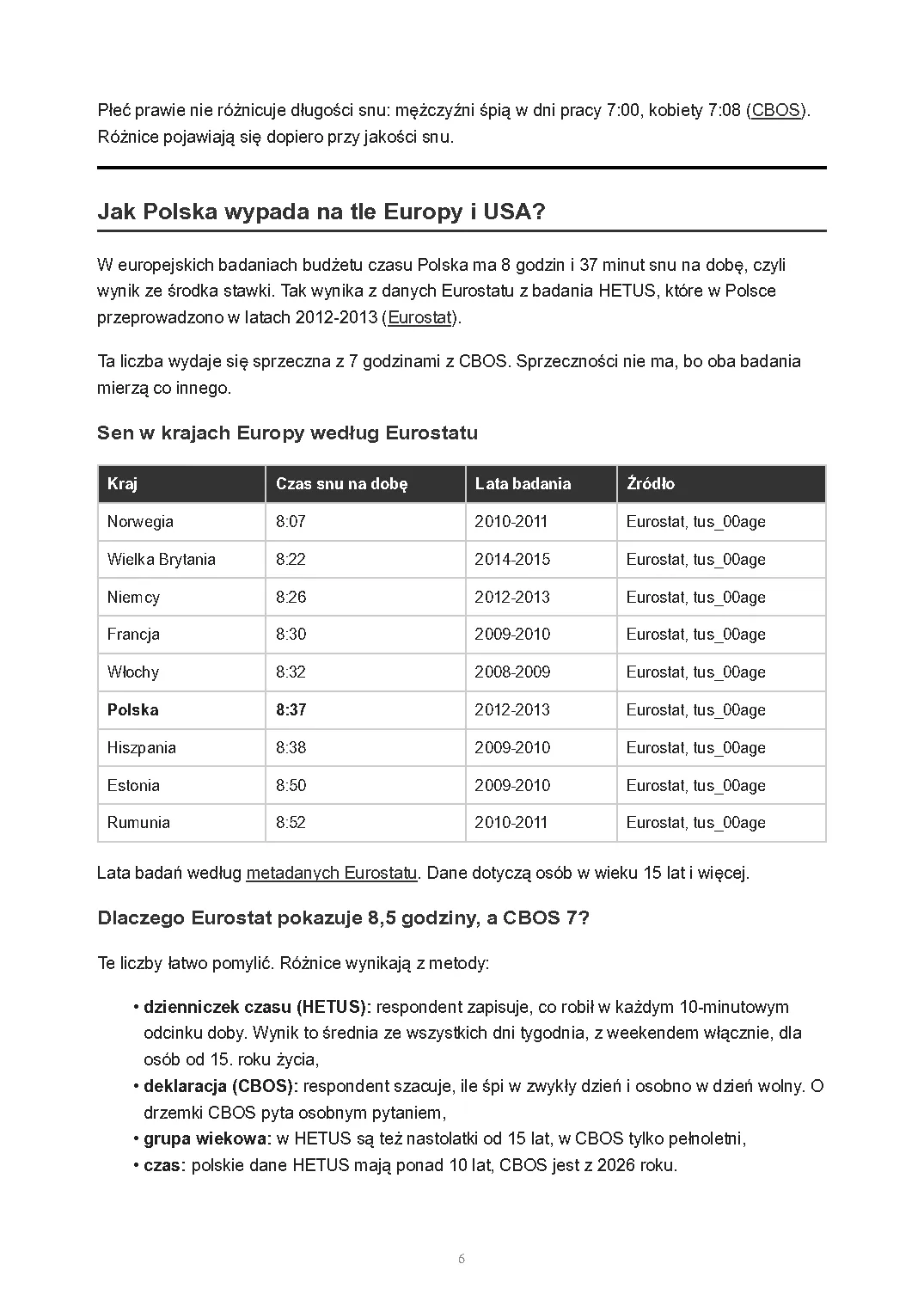 Ile śpią Polacy i co niedobór snu robi z pracą, strona 6 z 15