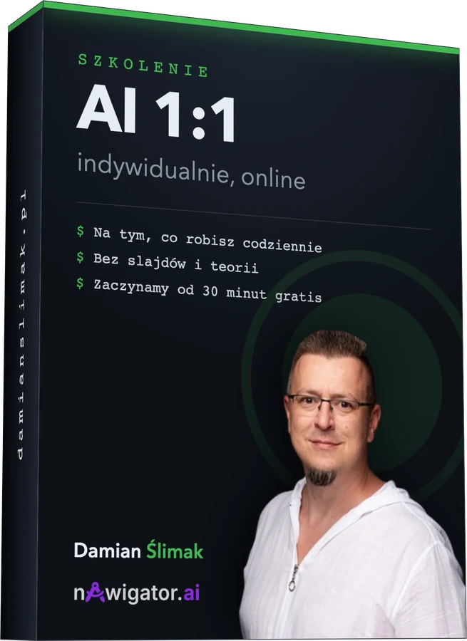 Szkolenie AI 1:1 z Damianem Ślimakiem